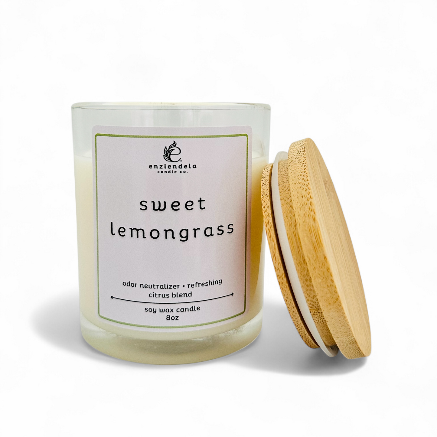Sweet Lemongrass • Vela Aromática Artesanal • 8oz