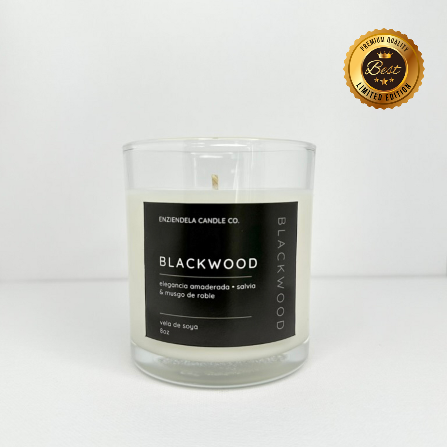 Blackwood • Vela Aromática Artesanal • Edición Limitada • 8oz