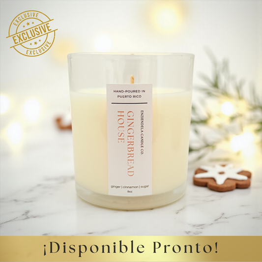 Gingerbread House • Edición Especial • Vela Aromática Artesanal • 8oz