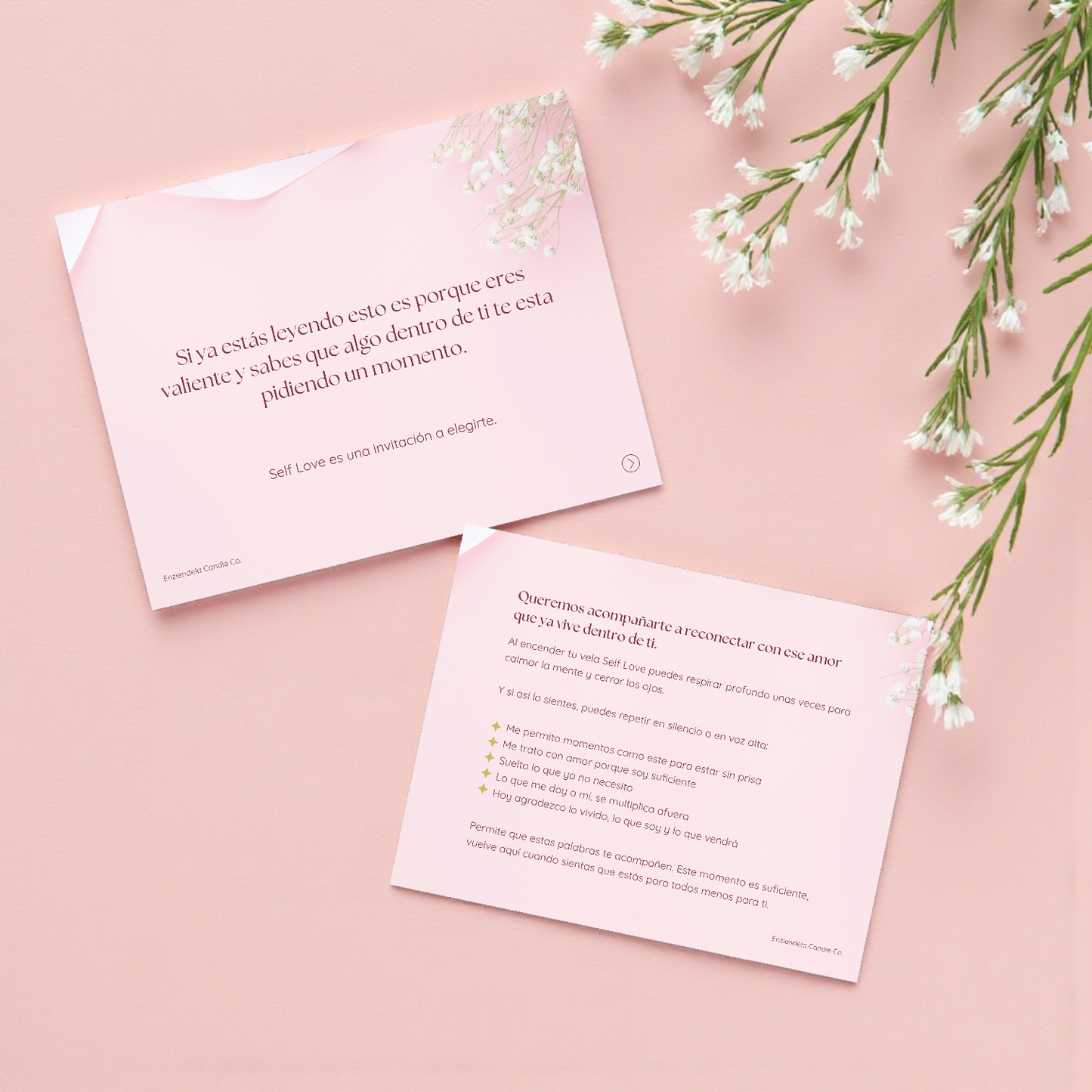 Tarjeta de afirmaciones • Self Love