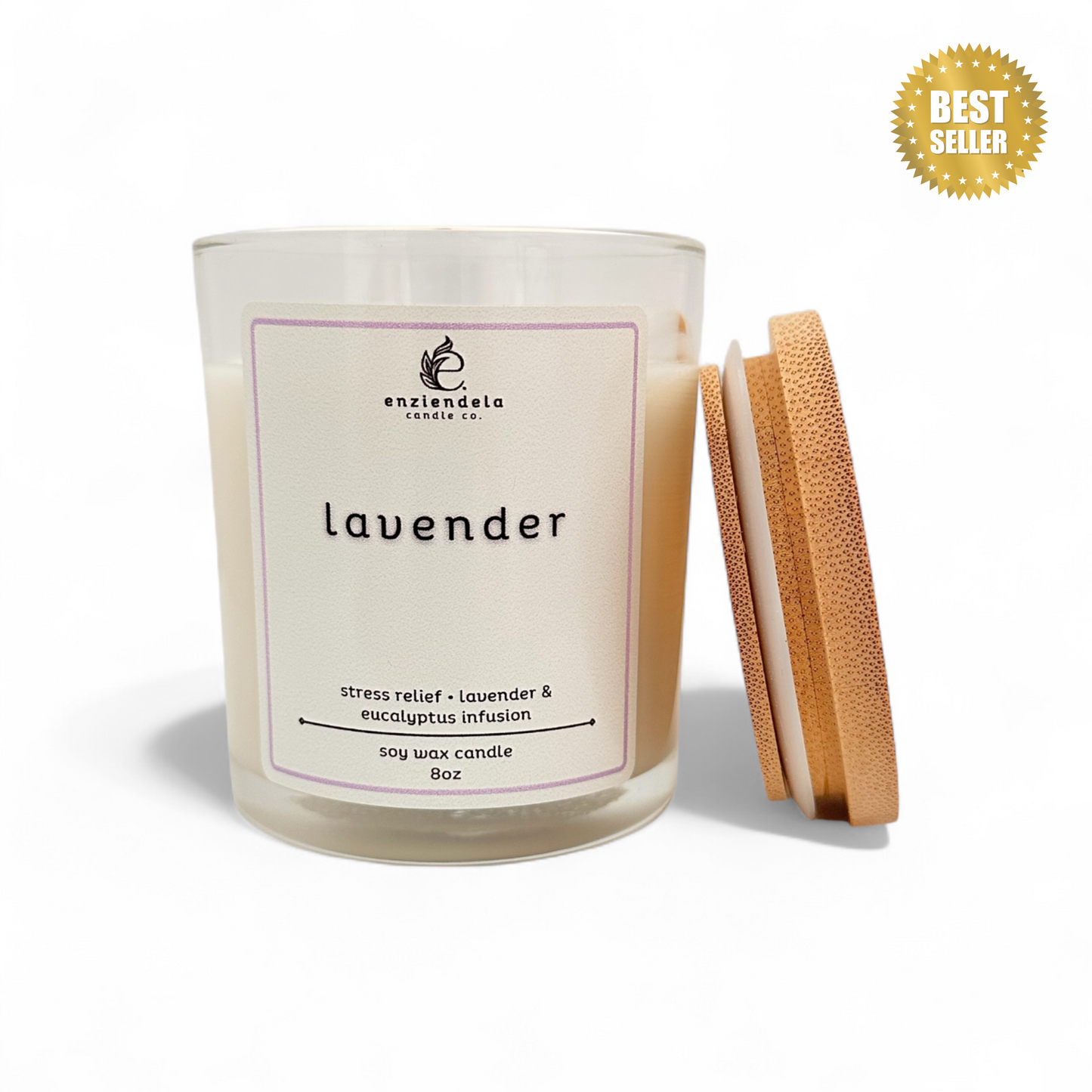 Lavender • Vela Aromática Artesanal • 8oz