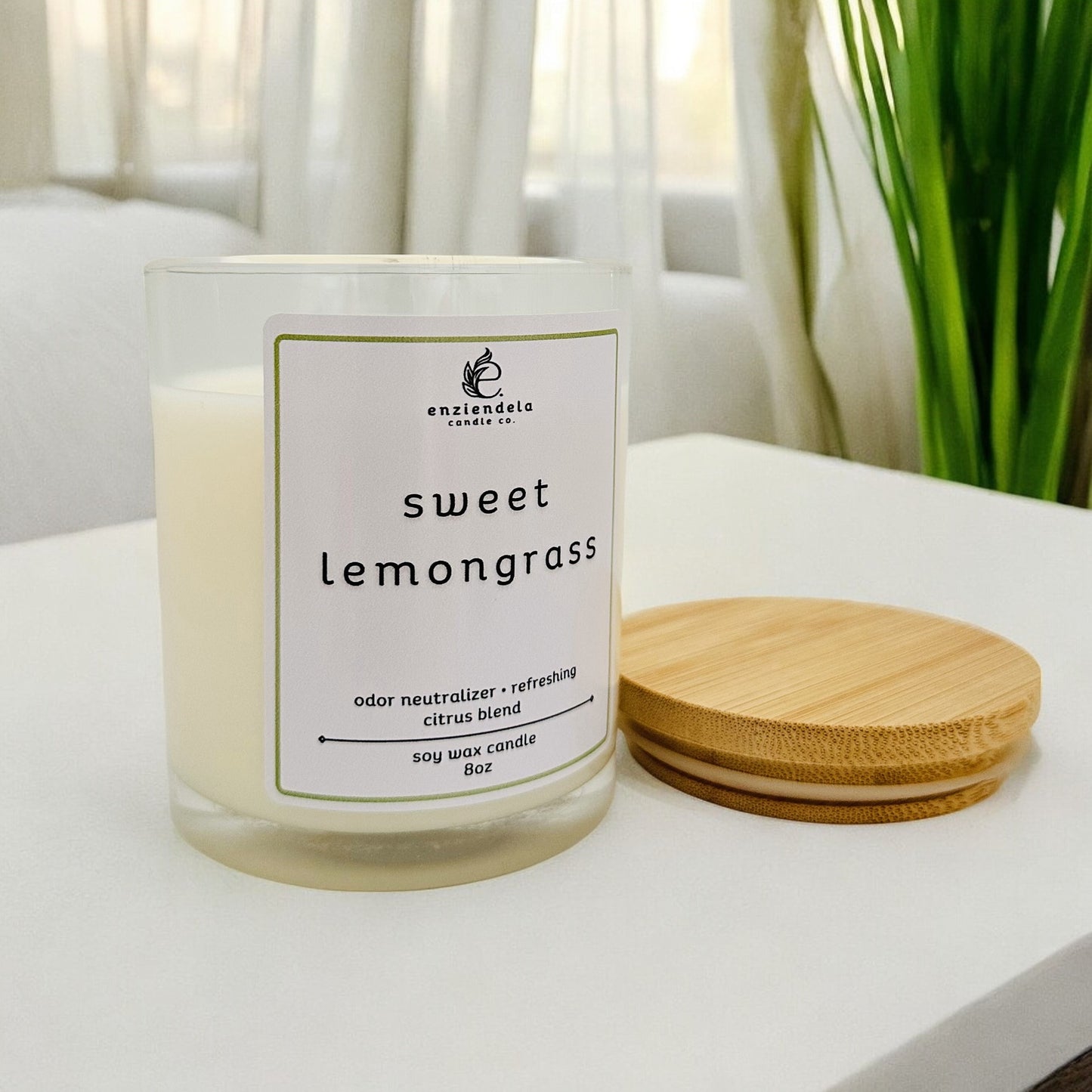 Sweet Lemongrass • Vela Aromática Artesanal • 8oz