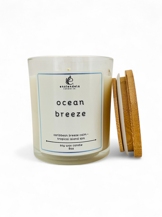 Ocean Breeze • Vela Aromática Artesanal • 8oz
