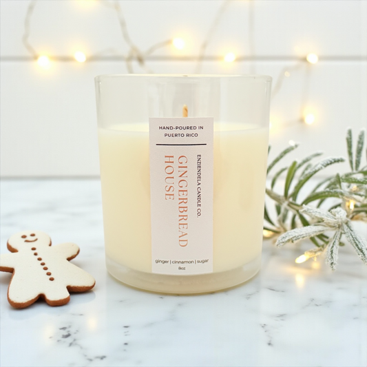 Gingerbread House • Edición Especial • Vela Aromática Artesanal • 8oz