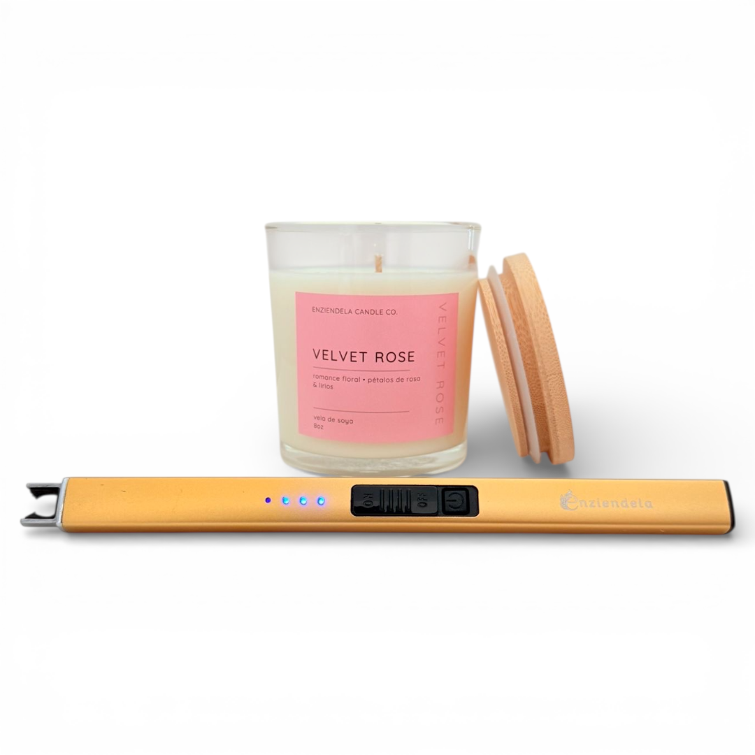 Bundle Regalo San Valentin • Velvet Rose + Encendedor Eléctrico