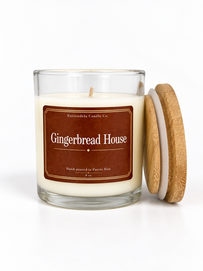 Gingerbread House • Edición Especial • Vela Aromática Artesanal • 8oz