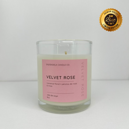 Velvet Rose • Vela Aromática • Edición Limitada • 8oz