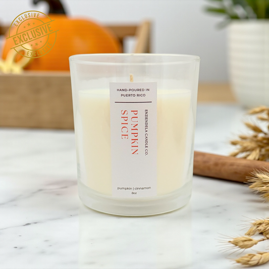 Pumpkin Spice • Edición Especial • Vela Aromática Artesanal • 8oz