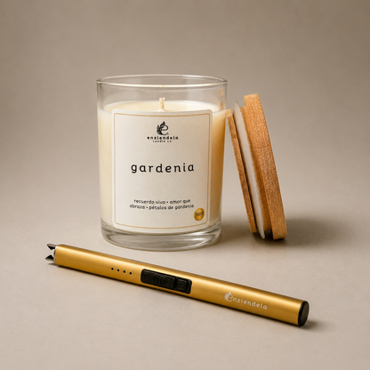 Gardenia + Encendedor Recargable • Edición Especial • 8oz
