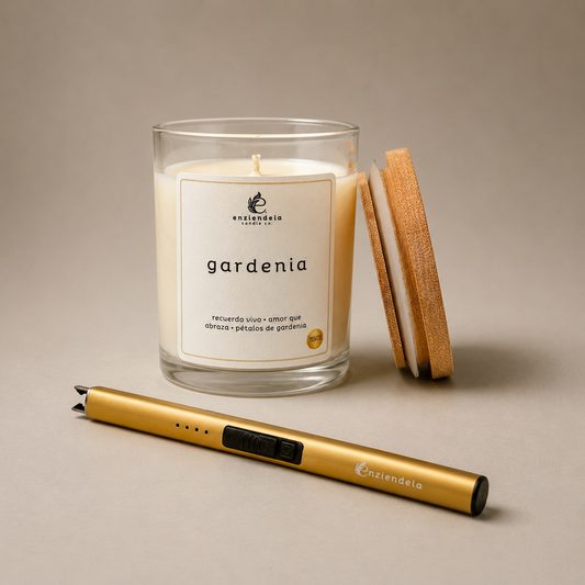 Gardenia + Encendedor Recargable • Edición Especial • 8oz