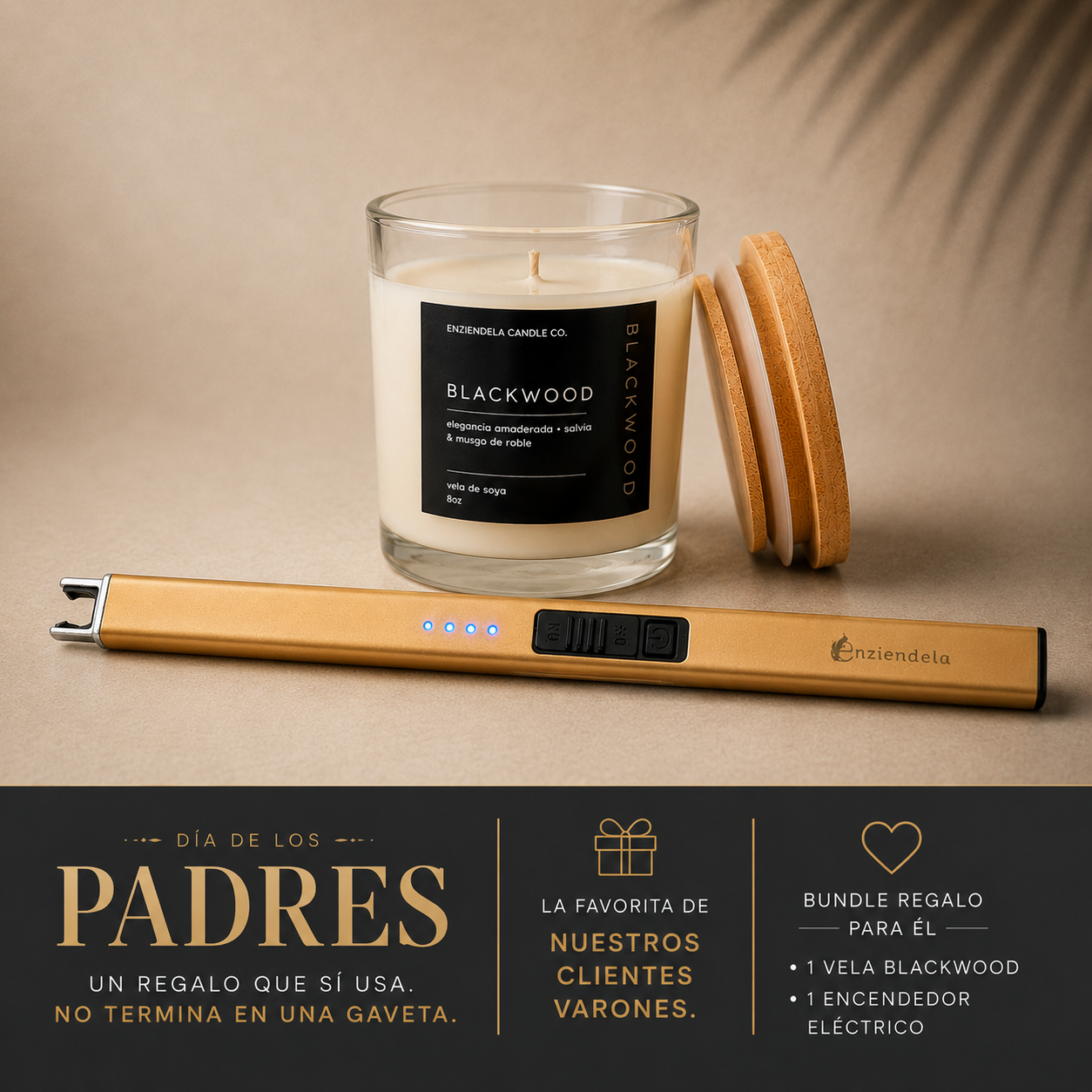 Bundle Regalo (Para Él) • Blackwood + Encendedor Eléctrico
