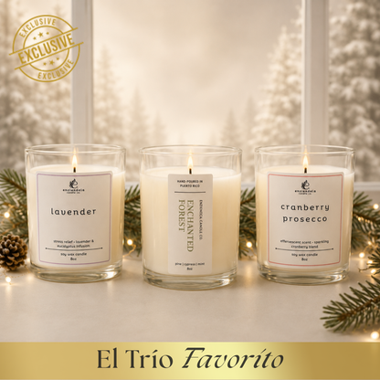 El Trío Favorito | Edición Especial • Pino • Lavanda • Cranberry Prosecco • 8oz