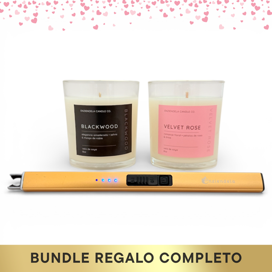 Bundle Regalo Completo • Blackwood + Velvet Rose + Encendedor Eléctrico