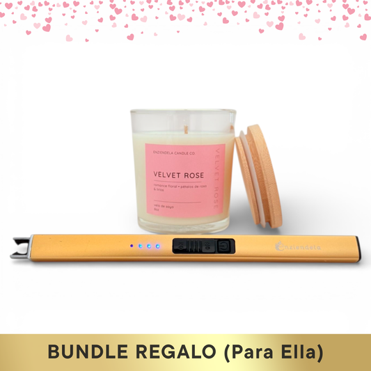 Bundle Regalo San Valentin • Velvet Rose + Encendedor Eléctrico