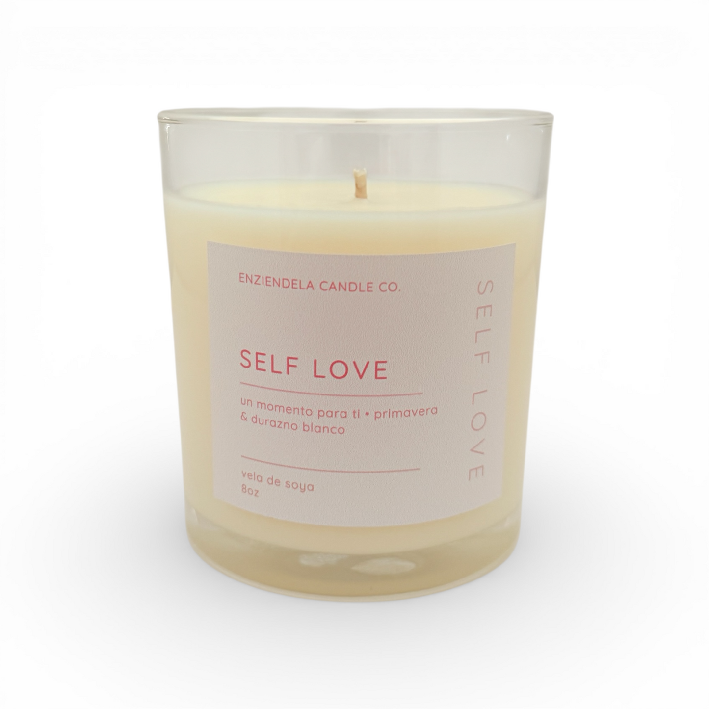 Self Love • Vela Aromática Artesanal + Tarjeta con afirmaciones • 8oz