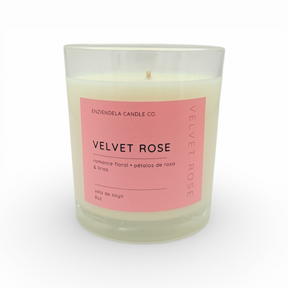 Velvet Rose • Vela Aromática Artesanal • Edición Limitada • 8oz