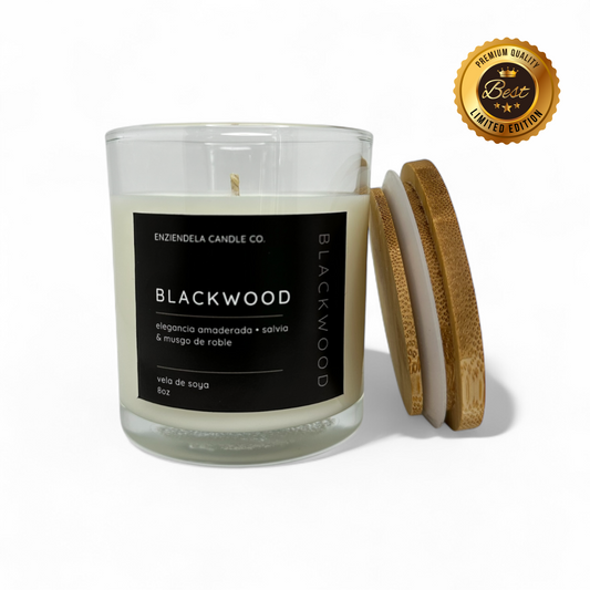 Blackwood • Vela Aromática Artesanal • Edición Limitada • 8oz
