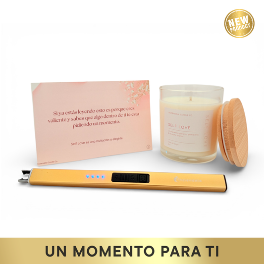 Bundle Self Love • Para ti • Vela Self Love + Encendedor Eléctrico + Tarjeta con afirmaciones
