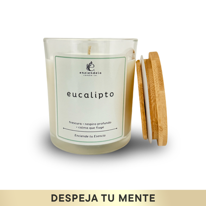 Eucalipto • Vela Aromática Artesanal • 8oz
