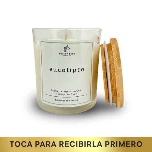 Eucalipto • Vela Aromática Artesanal • 8oz