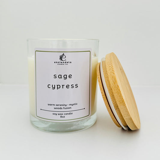 Sage Cypress • Vela Aromática • 8oz