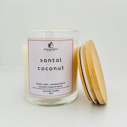 Santal Coconut • Vela Aromática • 8oz