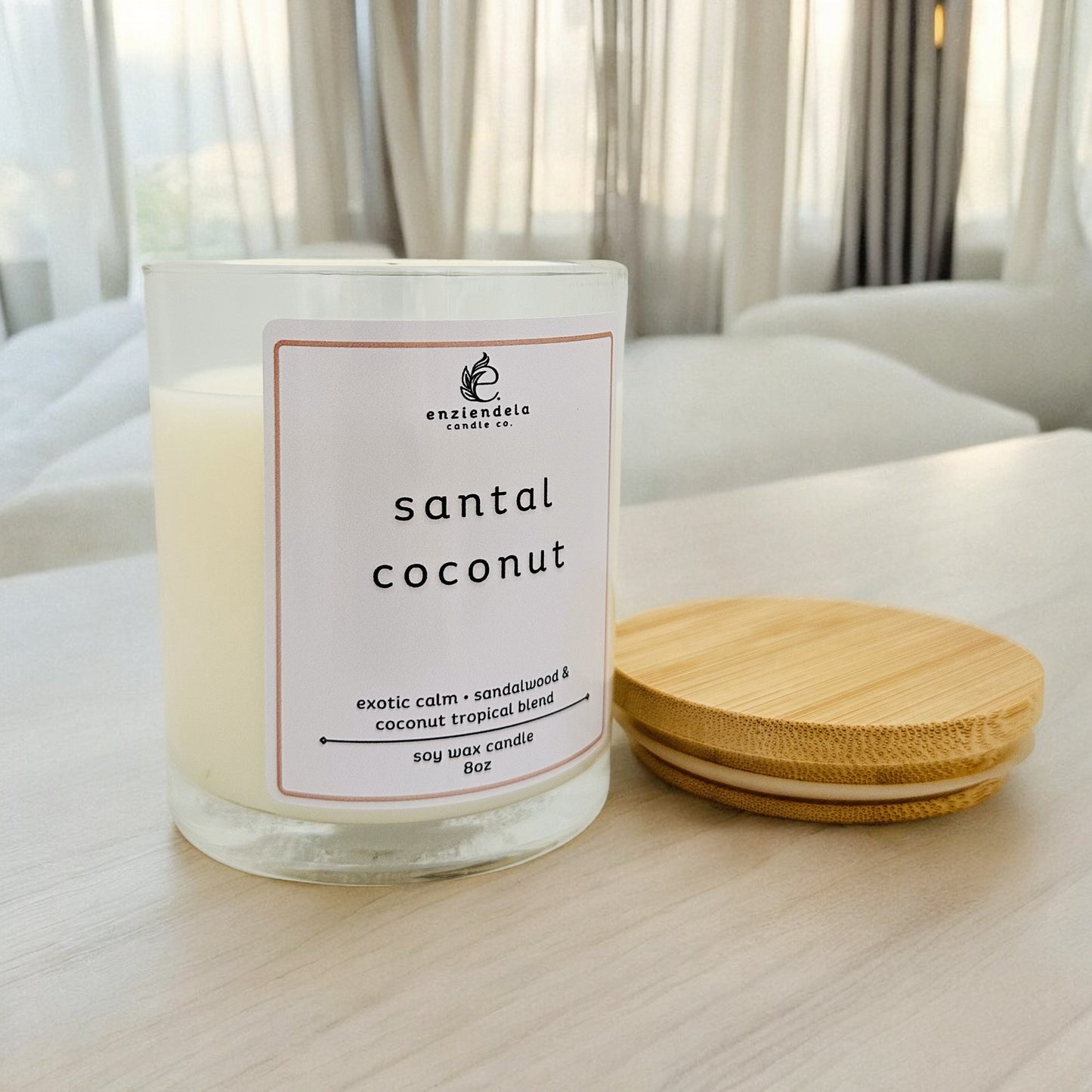 Santal Coconut • Vela Aromática • 8oz